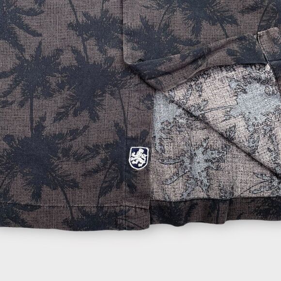 Nat Nast Hawaiian Shirt Mens 2XL Silk Brown Floral Luxury Original Aloha Beach - Picture 11 of 14